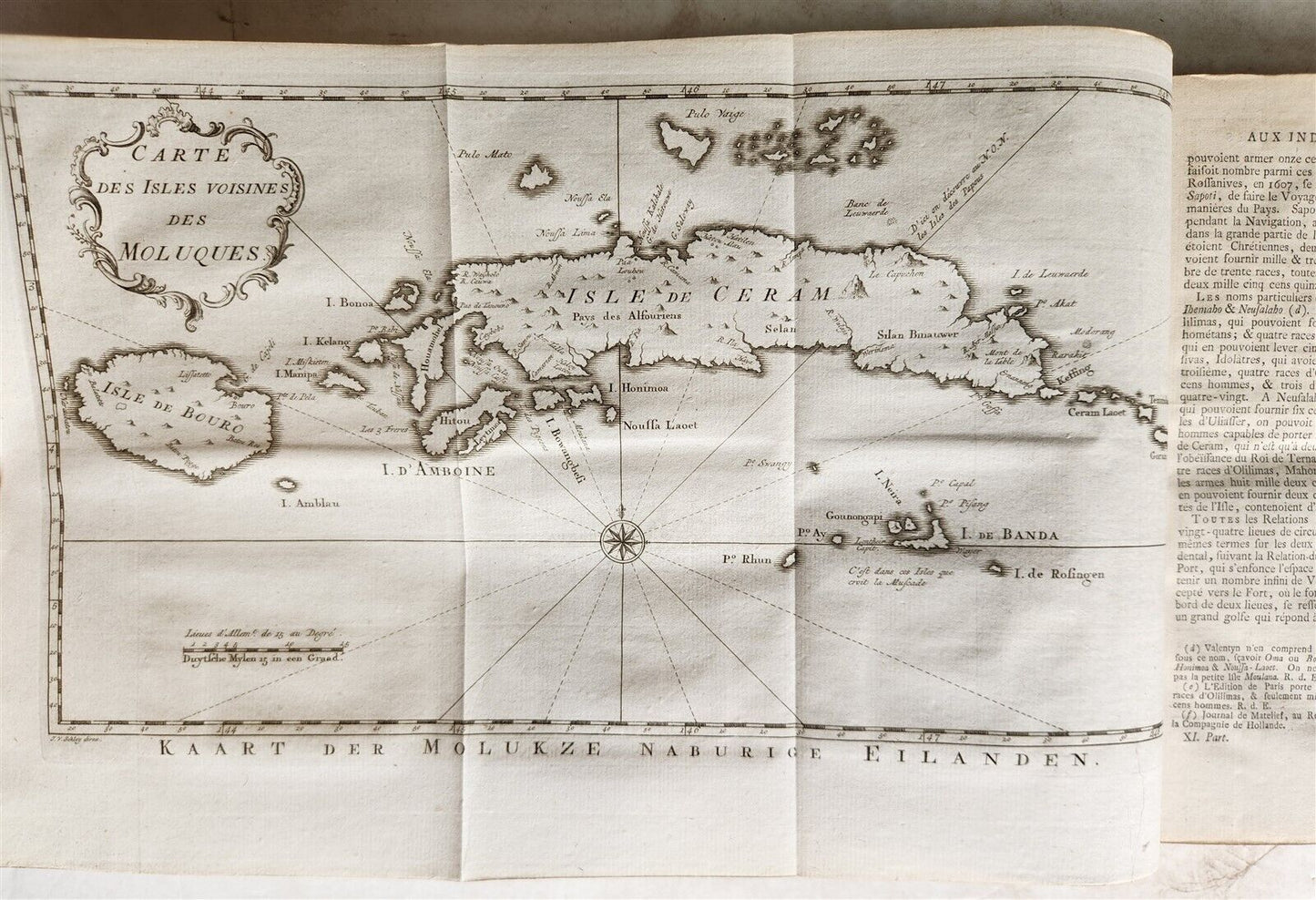 1755 TRAVELS TO EAST INDIES CEYLON antique Histoire generale des voyages ILLUSTR