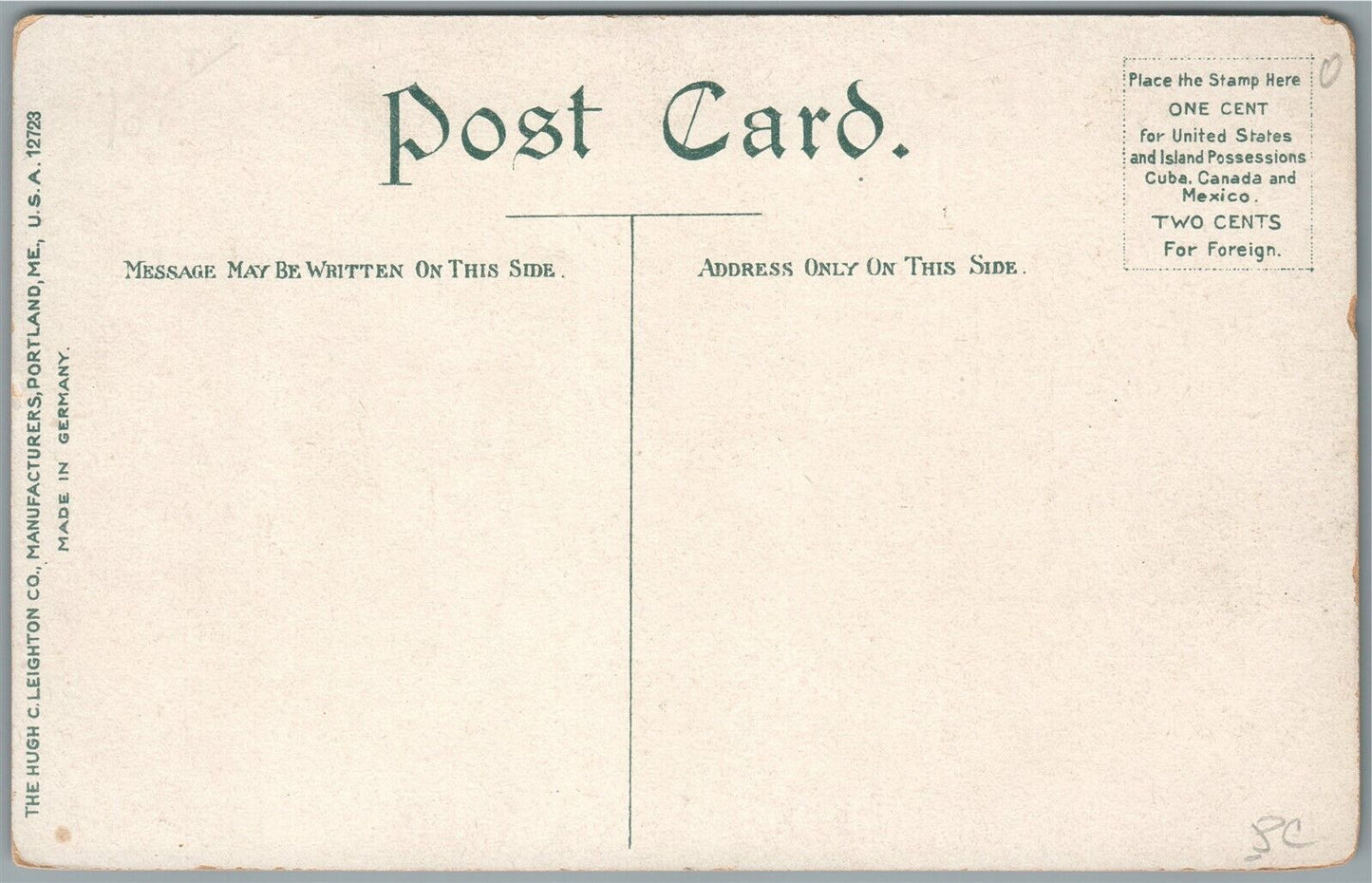 COSHOCTON OH FIRE STATION ANTIQUE POSTCARD