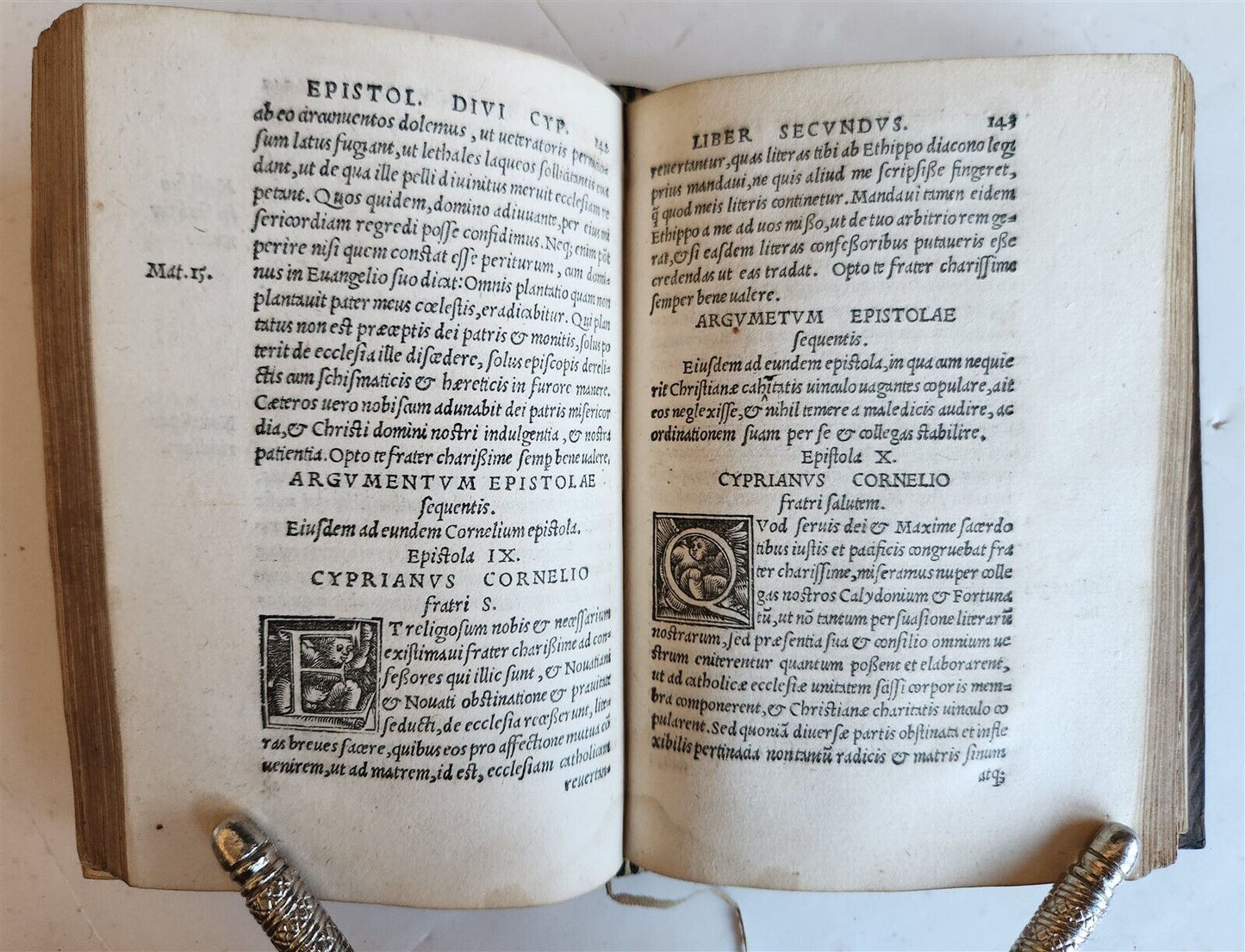 1524 POST-INCUNABULA WORKS of CYPRIAN Bishop of Carthage antique 16th CENTURY