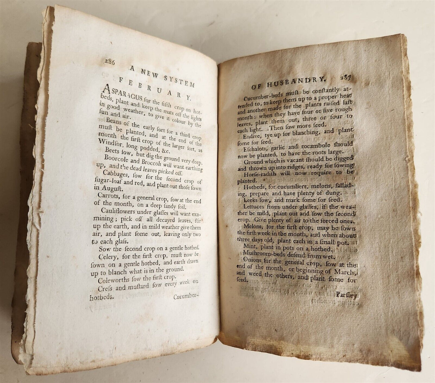 1785 NEW SYSTEM of HUSBANDRY by C.VARLO antique PHILADELPHIA