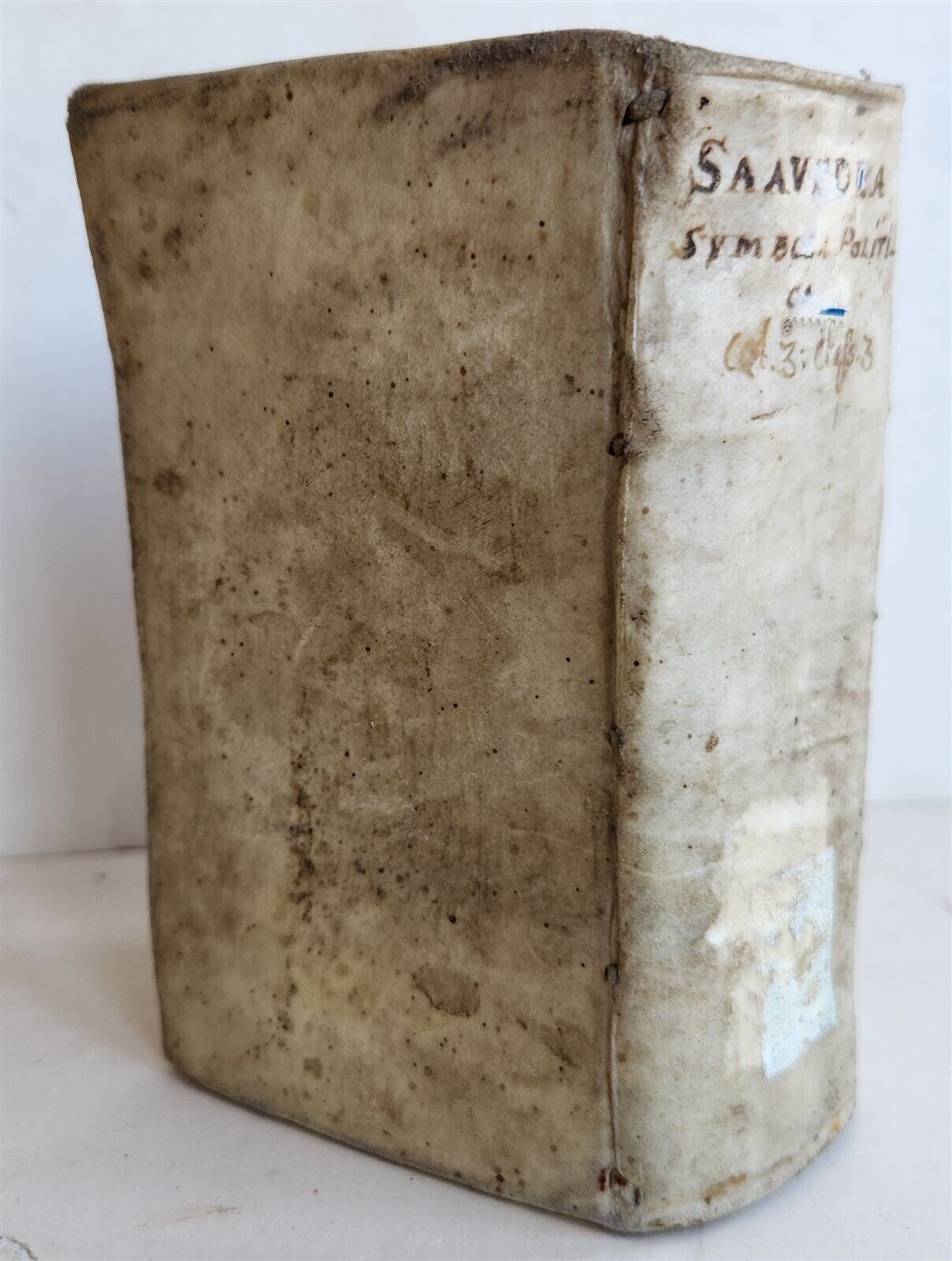 1659 EMBLEMATA by SAAVEDRA FAJARDO antique VELLUM BINDING ILLUSTRATED