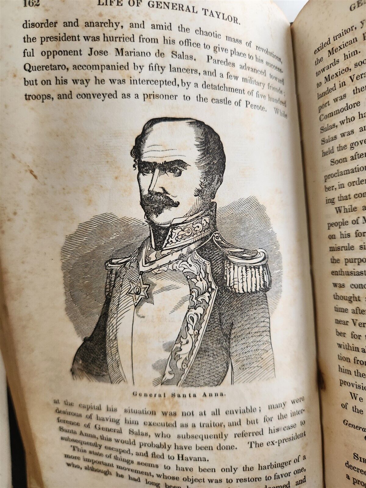 1847 LIFE of MAJOR GENERAL ZACHARY TAYLOR by JOHN FROST antique AMERICANA