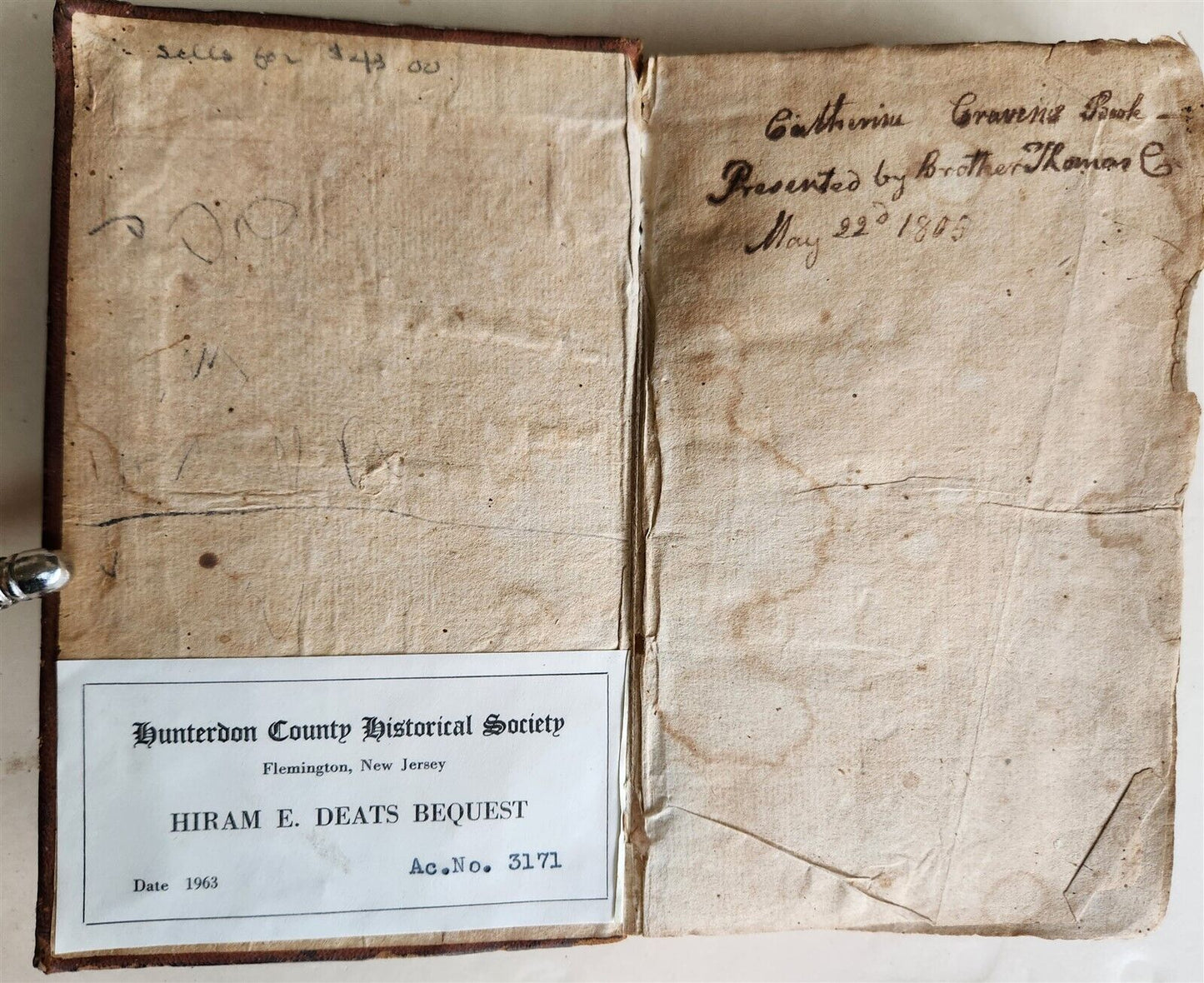 1803 IMITATION of CHRIST by THOMAS KEMPIS antique STANFORD NY AMERICANA