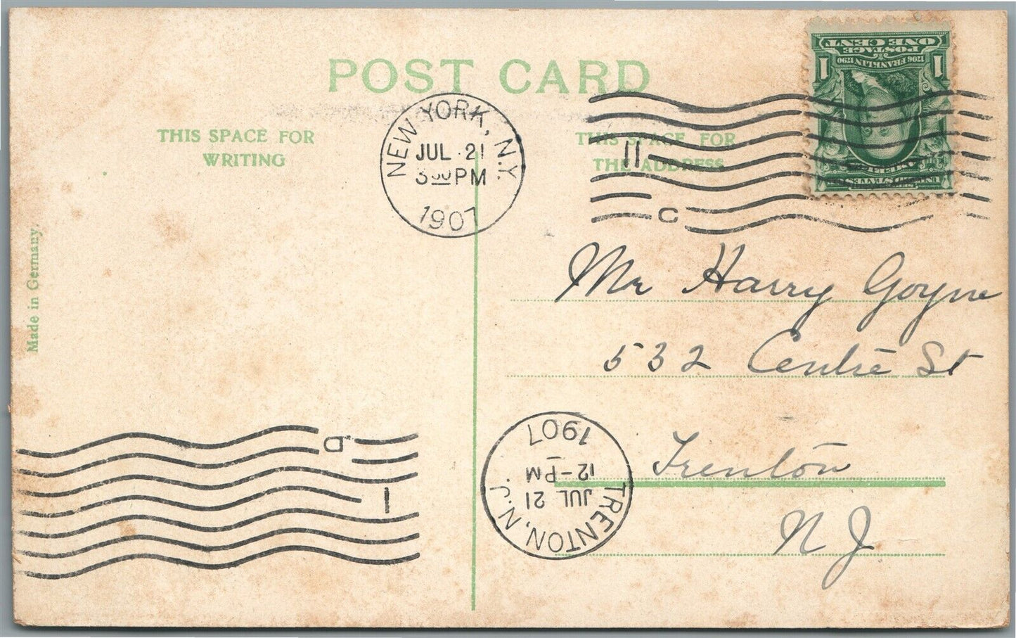 CONEY ISLAND NY DREAMLAND SHOOT THE CHUTES ANTIQUE POSTCARD