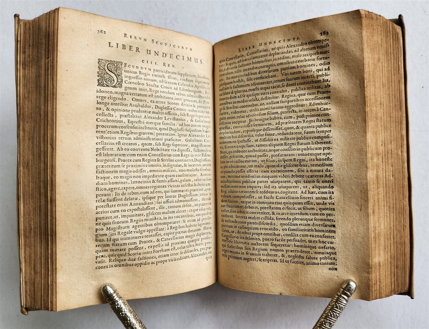 1643 SCOTTISH HISTORY GEORGE BUCHANAN antique Rerum Scoticarum historia VELLUM