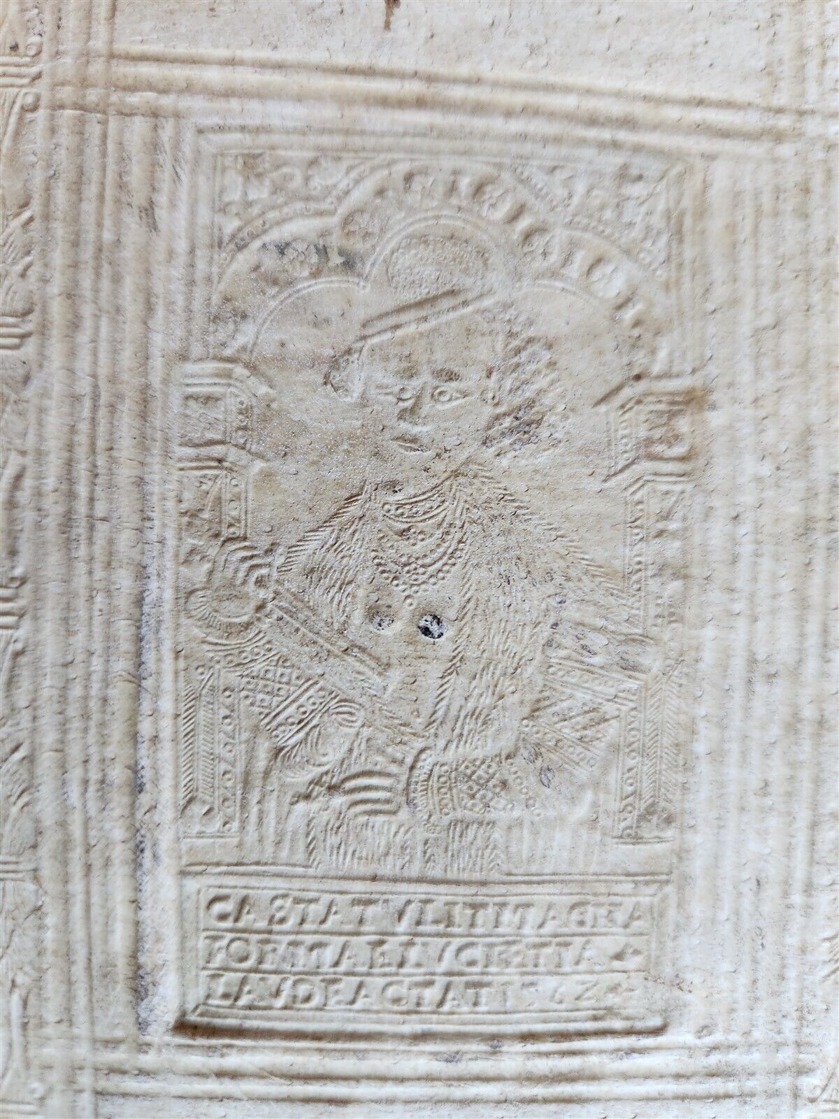 1605 JESUIT DEFENSE AGAINST ATTACKS of CALVINISTS antique PIGSKIN BINDING