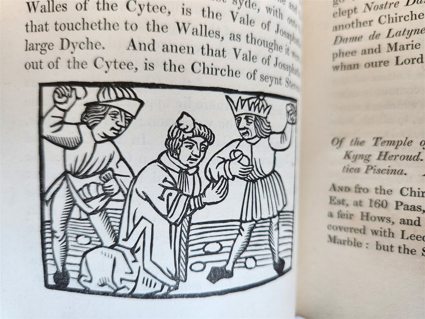 1839 Voiage and Travaile of Sir John Maundevile ILLUSTRATED antique