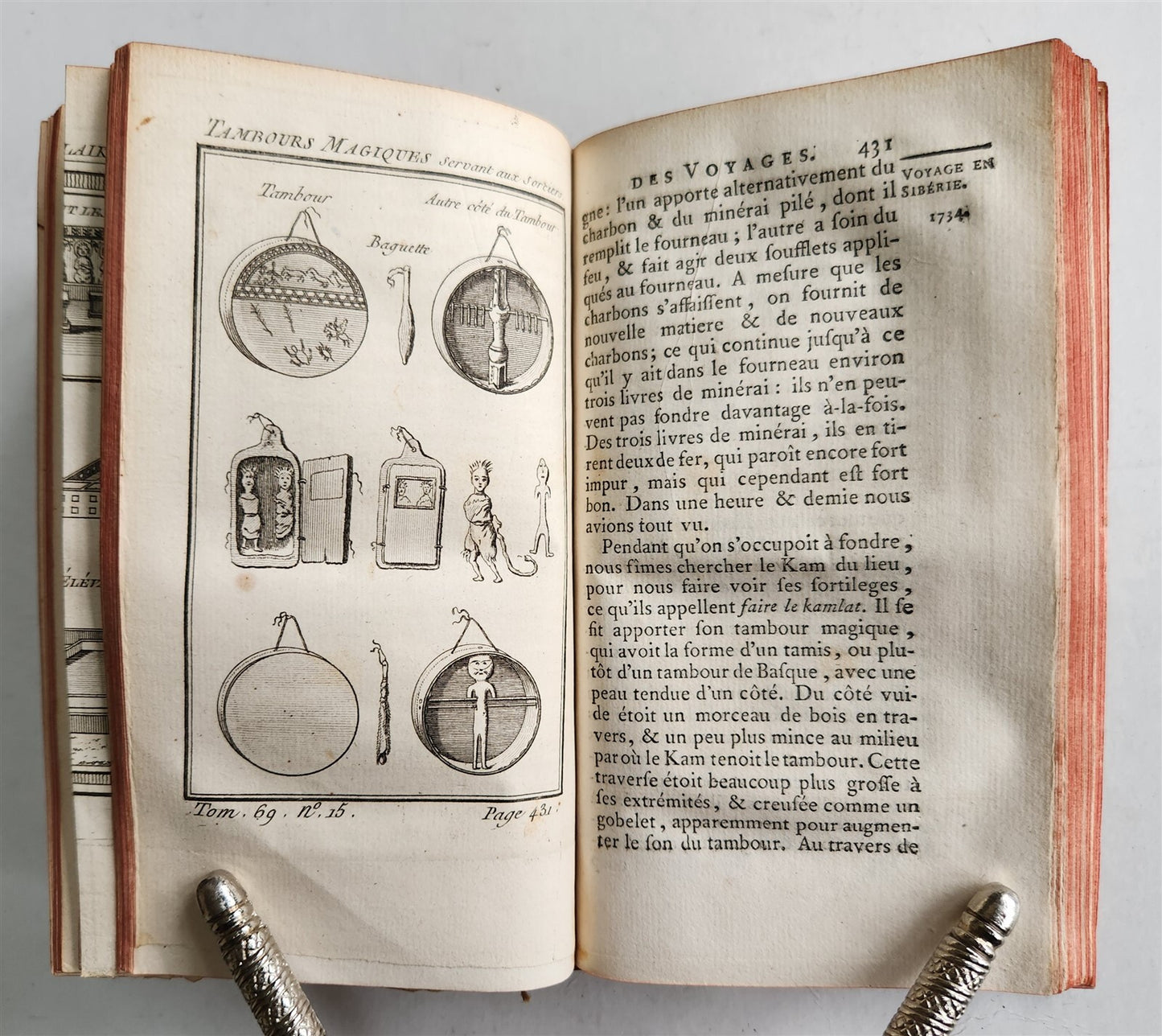 1768 HISTOIRE des VOYAGES VOL.69 antique illustrated ICELAND & SIBERIA RUSSIA