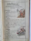1896 GERMAN MANUSCRIPT ARTISTS ALBUM w/ HAND DRAWINGS & WATERCOLORS antique