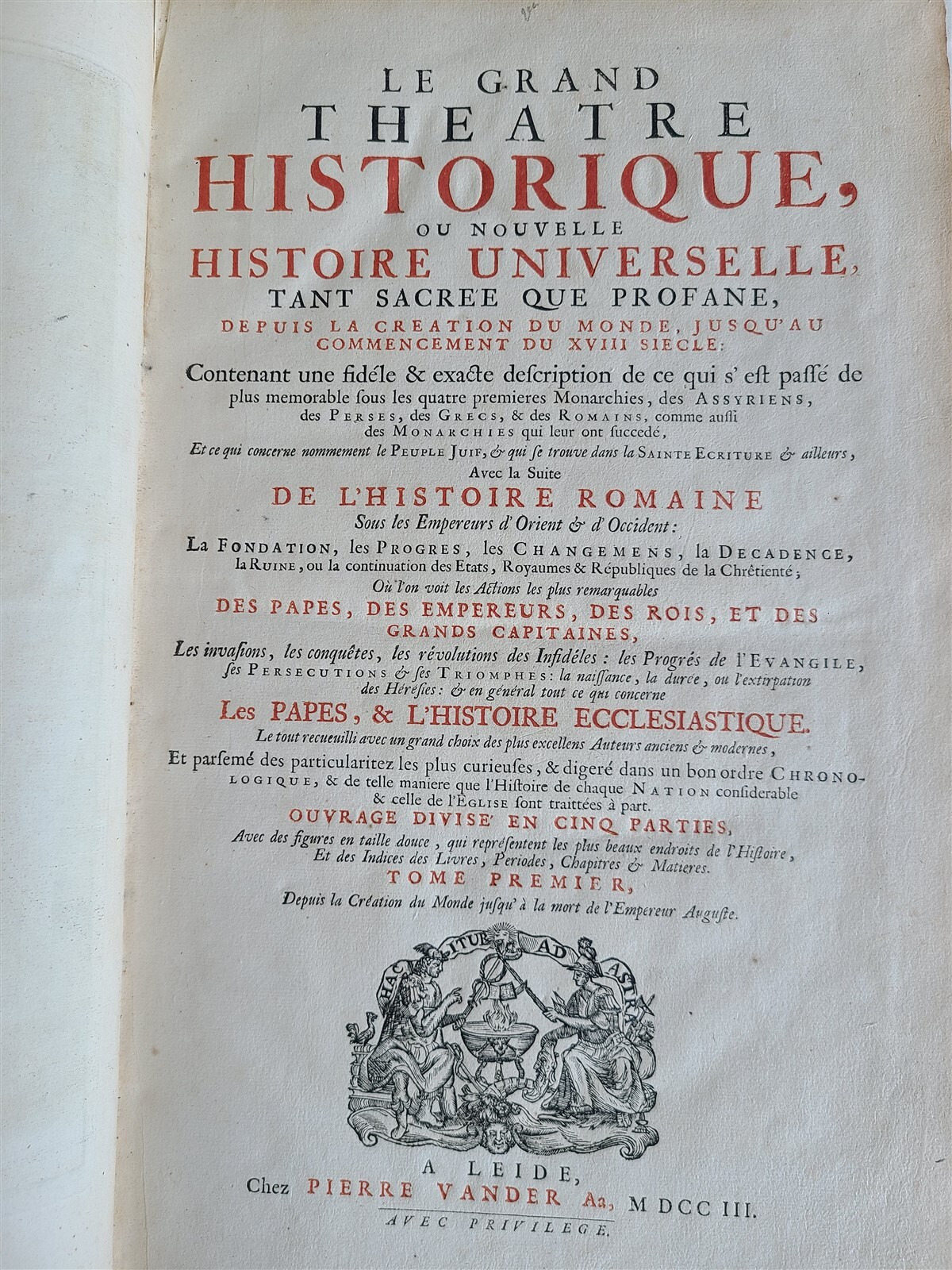 1703 WORLDS HISTORY KING FRIEDRICH WILHELM I COAT OF ARMS antique ILLUSTRATED