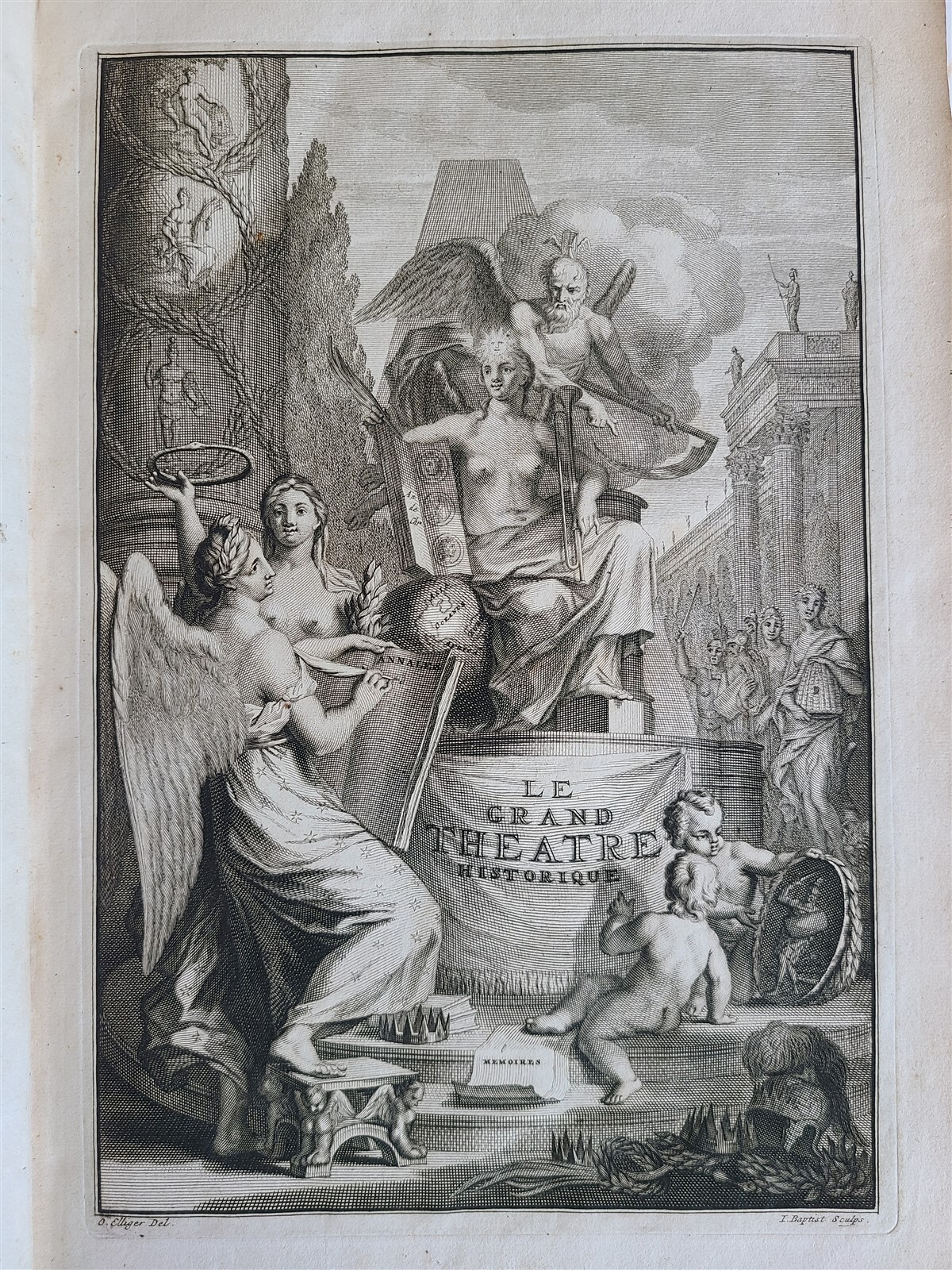 1703 WORLDS HISTORY KING FRIEDRICH WILHELM I COAT OF ARMS antique ILLUSTRATED