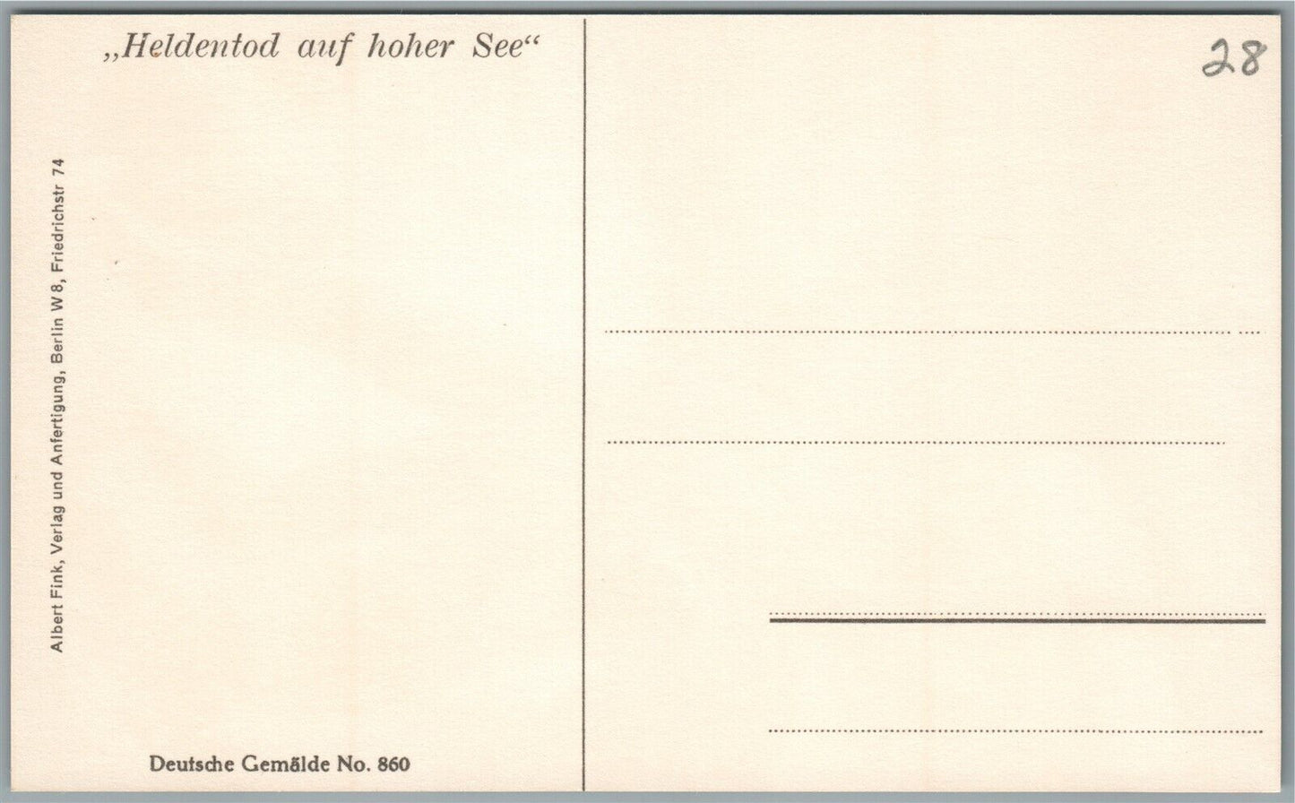 GERMAN WWI ERA WOUNDED SAILORS ANTIQUE POSTCARD