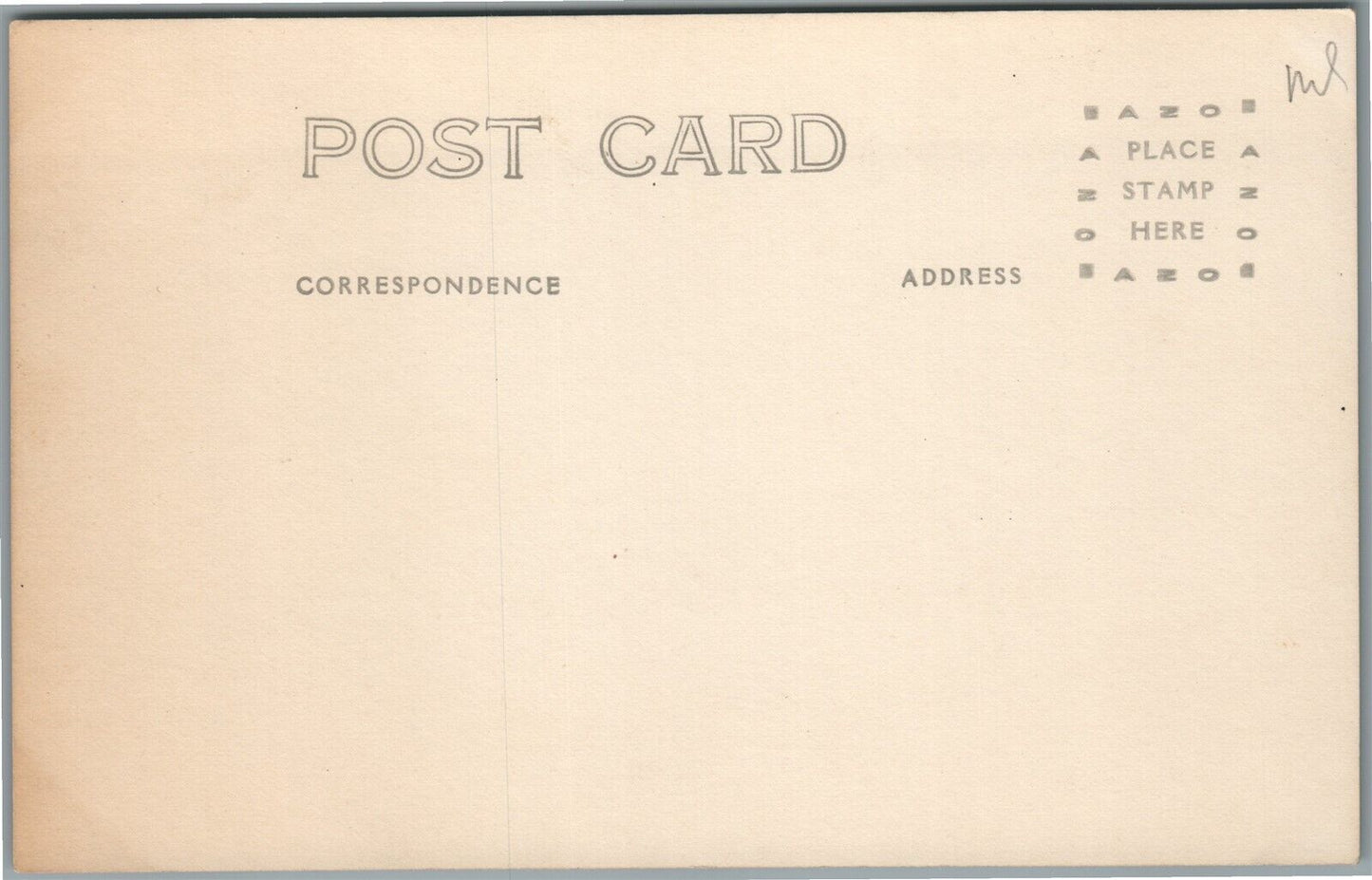 AMERICAN AIRPLANE in HANGAR VINTAGE REAL PHOTO POSTCARD RPPC