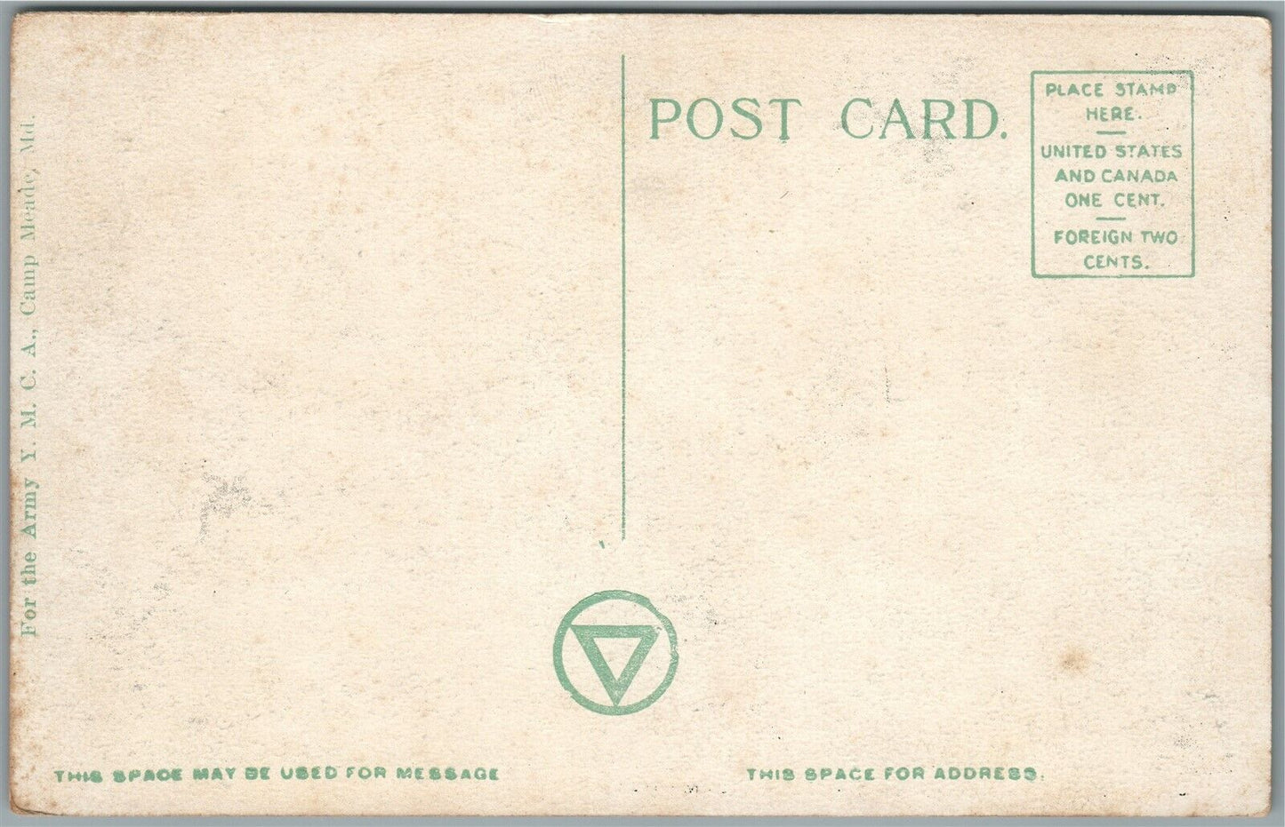 MILITARY CAMP MEADE MD BARRACKS ANTIQUE POSTCARD