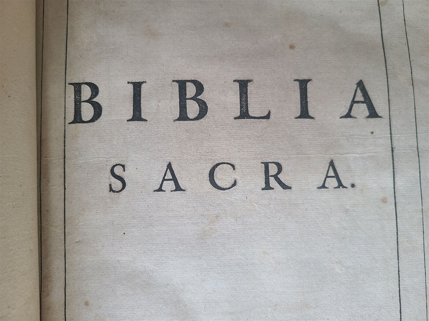 1603 BIBLE LATIN PLANTIN BIBLIA SACRA antique MASSIVE FOLIO OLD & NEW TESTAMENT