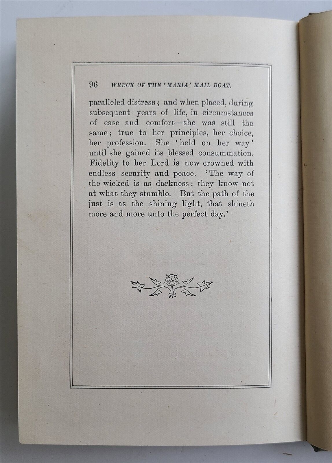 1900 STORY of WRECK of MARIA MAIL BOAT by John HANNAH antique BRITISH SHIPWRECK