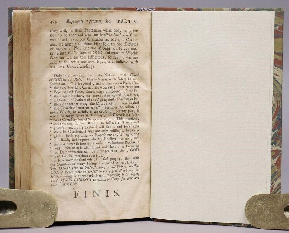 1743 SEASONABLE THOUGHTS ON STATE OF RELIGION IN NEW-ENGLAND antique AMERICANA