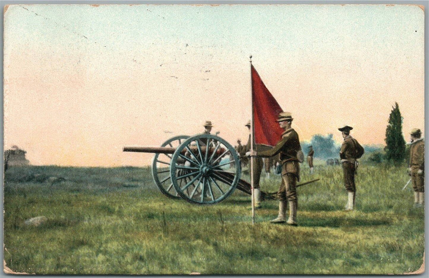 US ARMY ARTILLERY ANTIQUE POSTCARD