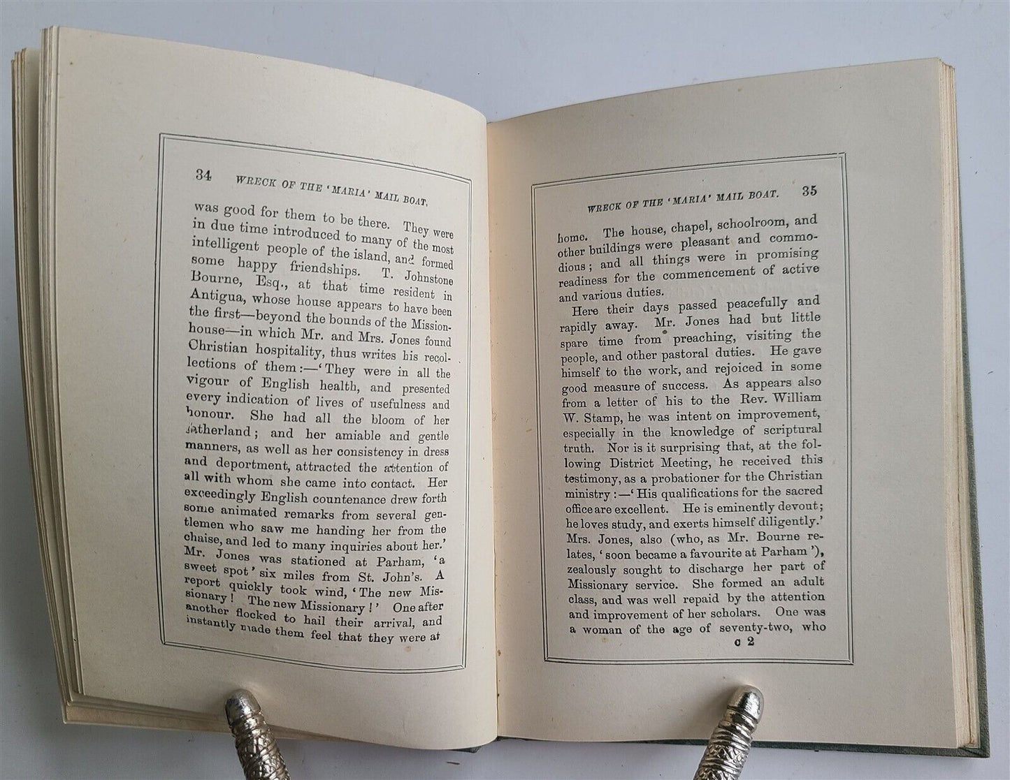 1900 STORY of WRECK of MARIA MAIL BOAT by John HANNAH antique BRITISH SHIPWRECK