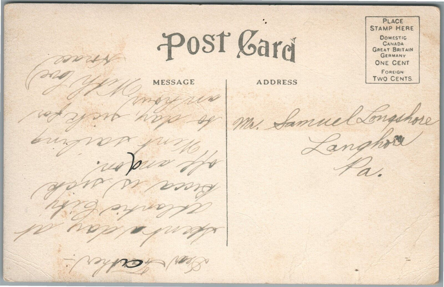 ATLANTIC CITY NJ CAPTAIN JESS PARKER & YACHT J.HARRY LYONS ANTIQUE POSTCARD