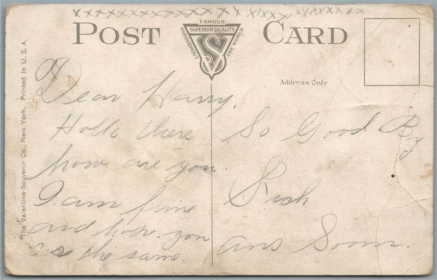 MACHINE GUN SQUAD ANTIQUE POSTCARD