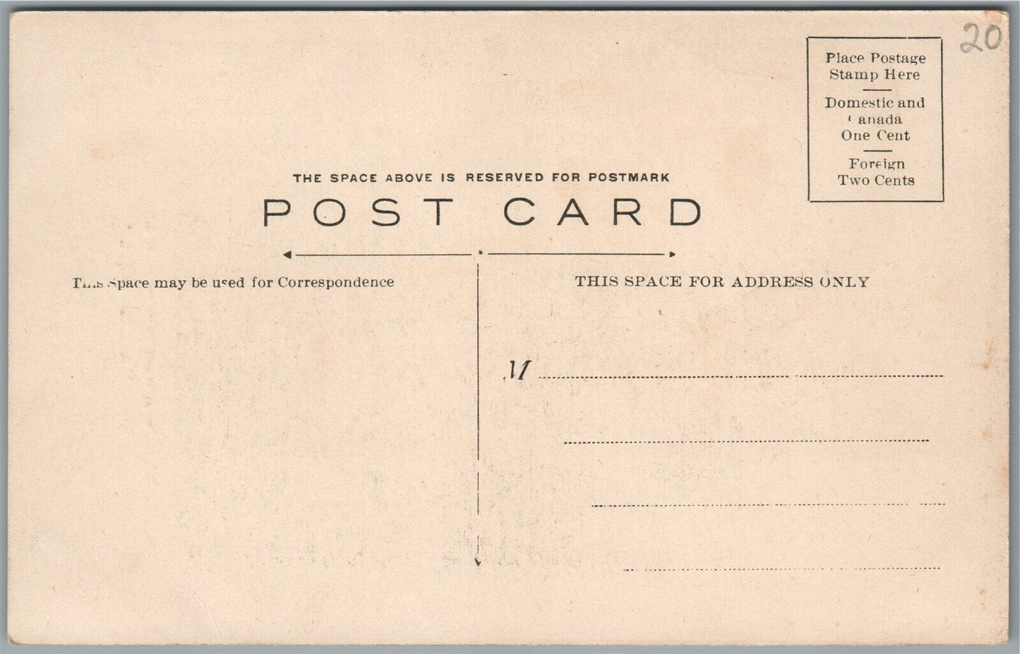 AMERICAN WWI ERA SOLDIER w/ RIFLE ANTIQUE POSTCARD