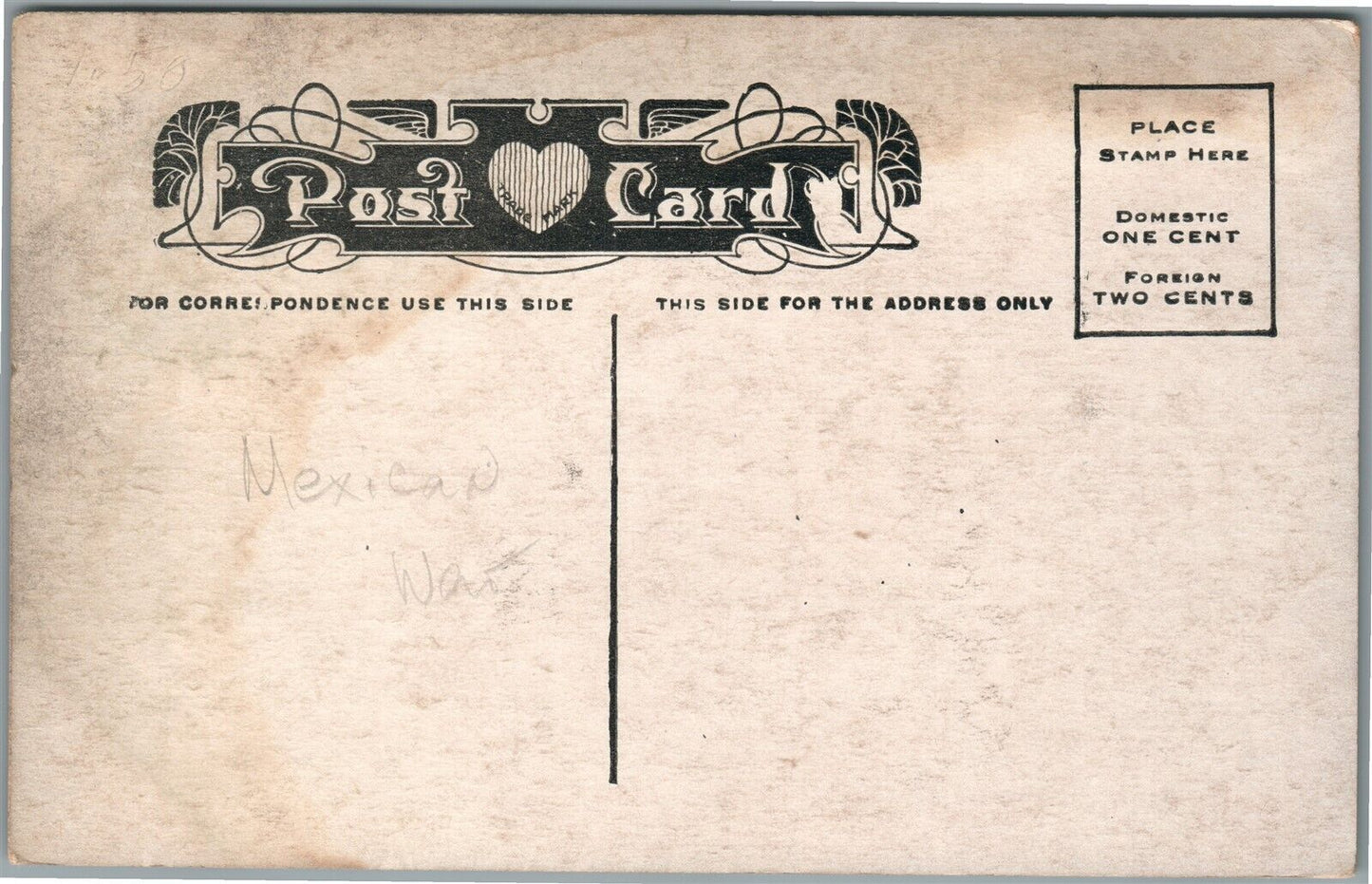 MEXICAN WAR USS MINNESOTA CAPTAIN SIMPSON COMMODORE H.MALPICA ANTIQUE POSTCARD