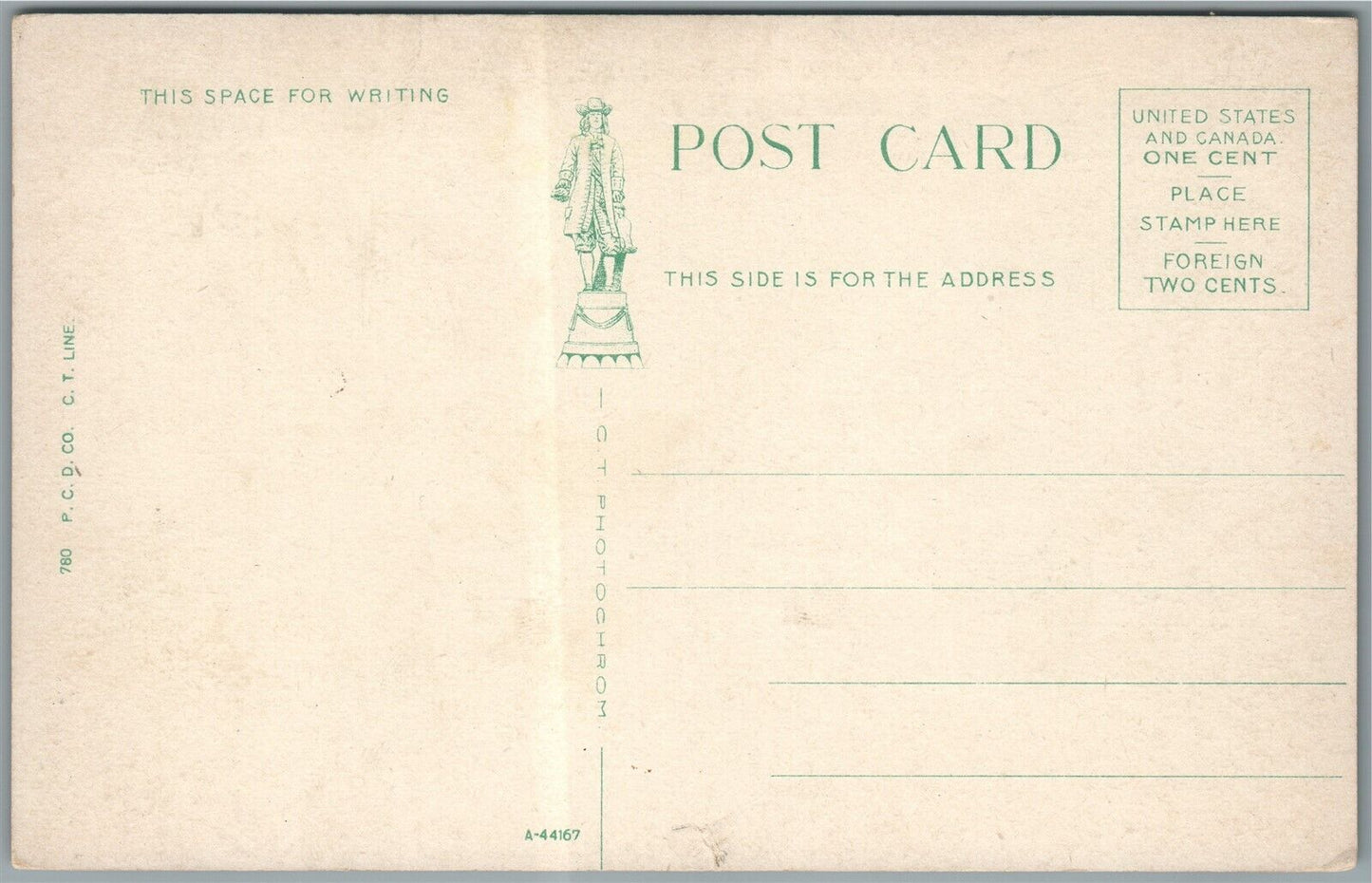 ATLANTIC CITY NJ VIRGINIA AVENUE ANTIQUE POSTCARD