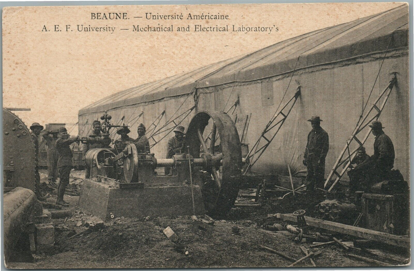 US ARMY MECHANICAL & ELECTRICAL LABARATORY ANTIQUE POSTCARD