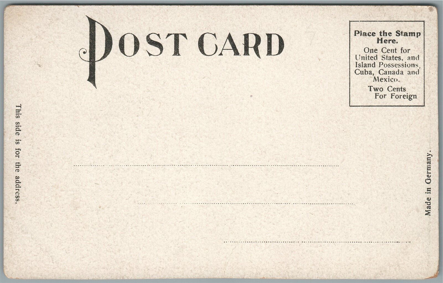 ATLANTIC CITY NJ ATLANTIC AVE. ANTIQUE POSTCARD