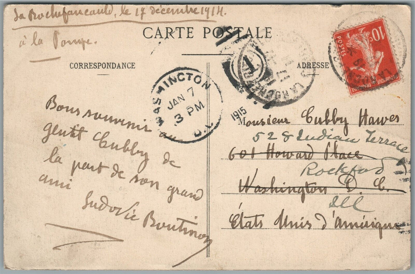 BATAILLE DE LA MARNE FIRST BATTLE of the MARNE WWI ERA ANTIQUE POSTCARD