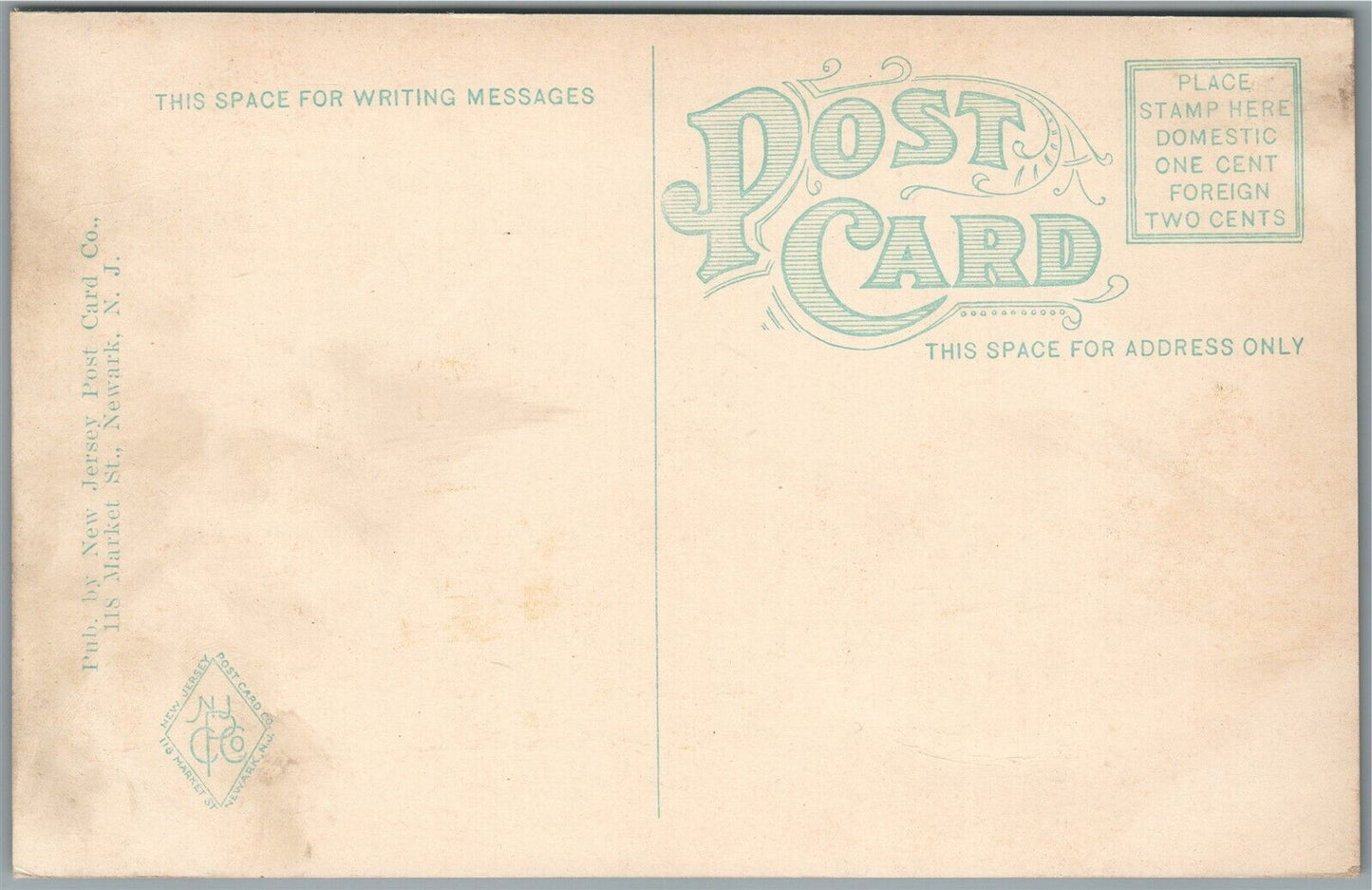 WEST ORANGE NJ WASHINGTON SCHOOL ANTIQUE POSTCARD