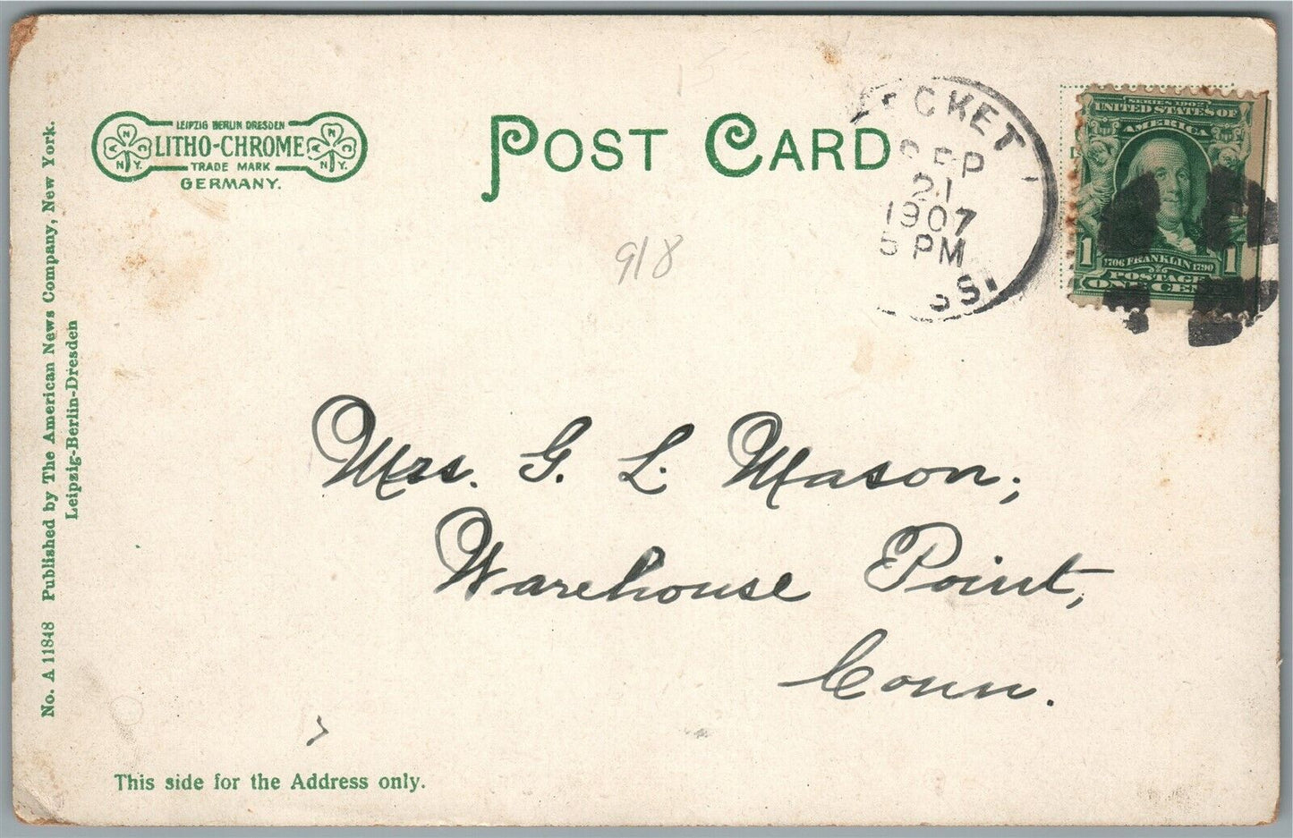 US ARMY SOLDIERS BREAKING CAMP ANTIQUE POSTCARD