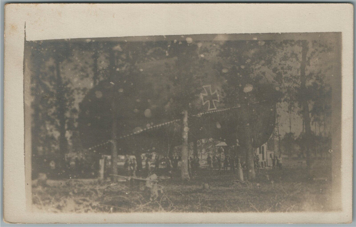 GERMAN DIRIGIBLE ZEPPELIN WWI ERA ANTIQUE REAL PHOTO POSTCARD RPPC