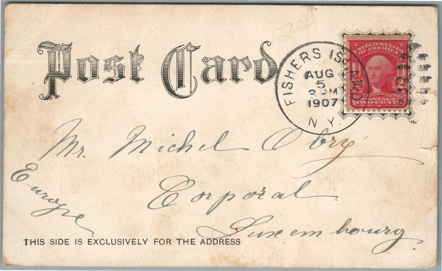 US ARMY FORT H.G. WRIGHT NY INSPECTION ANTIQUE POSTCARD