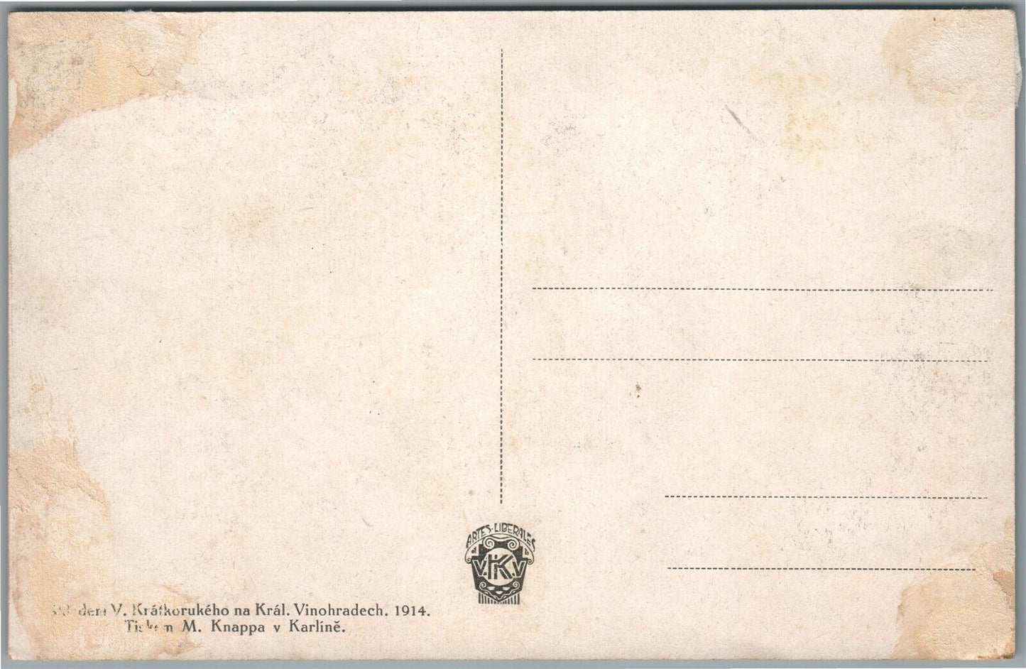 1914 MILITARY PARADE IN PRAGUE CZECHOSLOVAKIA WWI ERA ANTIQUE POSTCARD