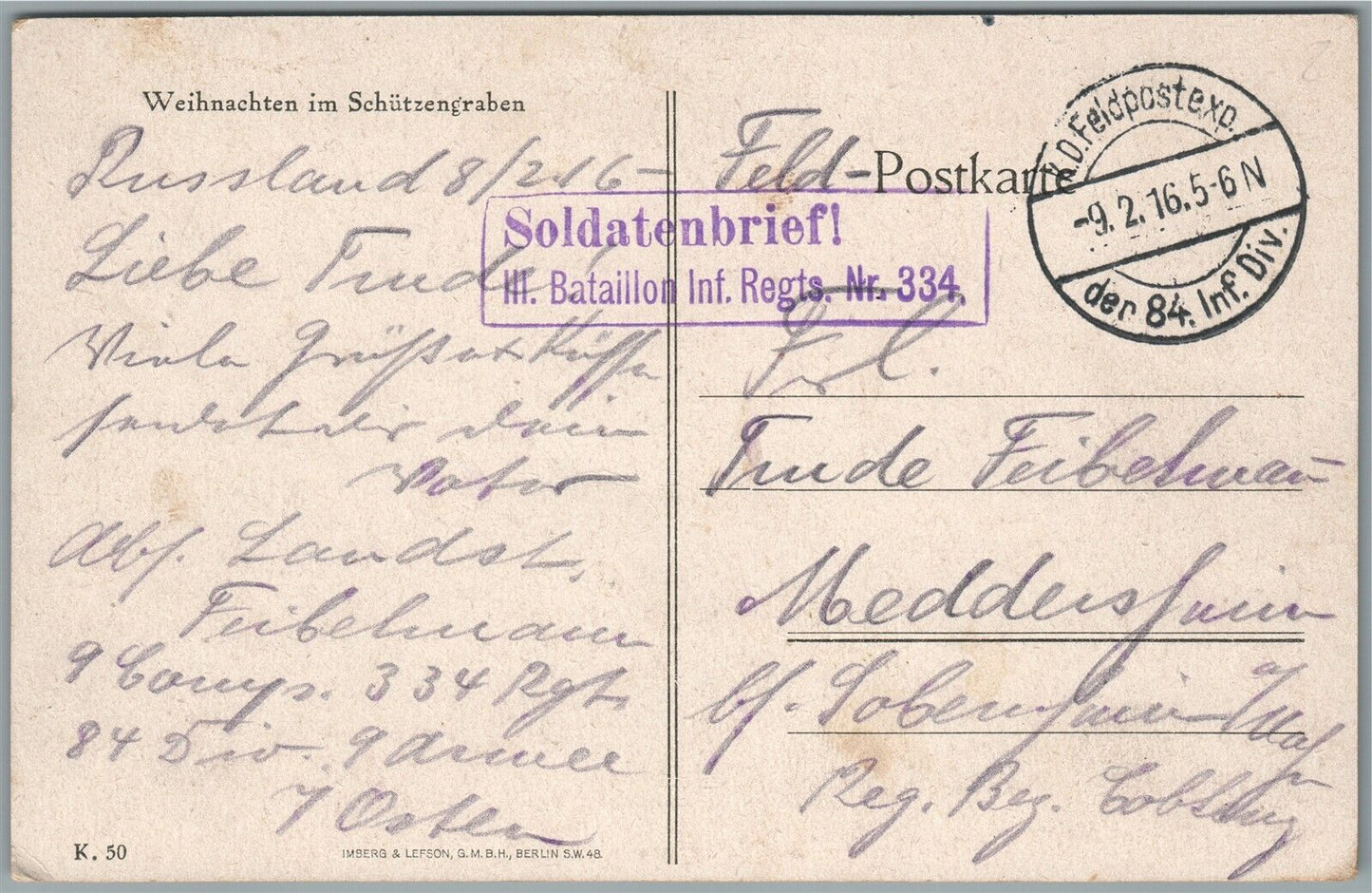 GERMAN WWI ERA SOLDIERS AT REST 1916 FELD POSTKARTE ANTIQUE POSTCARD