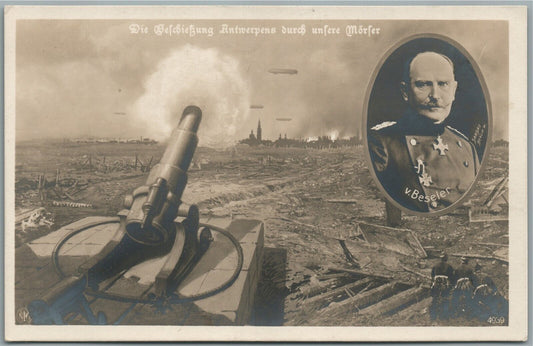 GERMAN COLONEL GENERAL HANS BESELER ANTIQUE REAL PHOTO POSTCARD RPPC