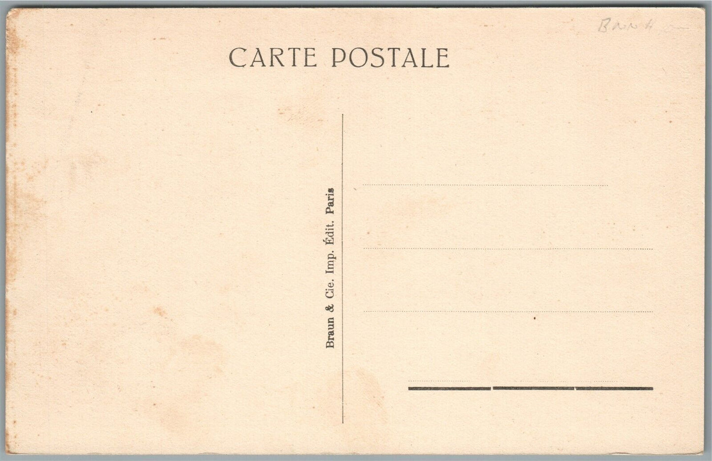 EARLY AVIATION FRENCH AIRPLANE GALERIE FOCH ANTIQUE POSTCARD