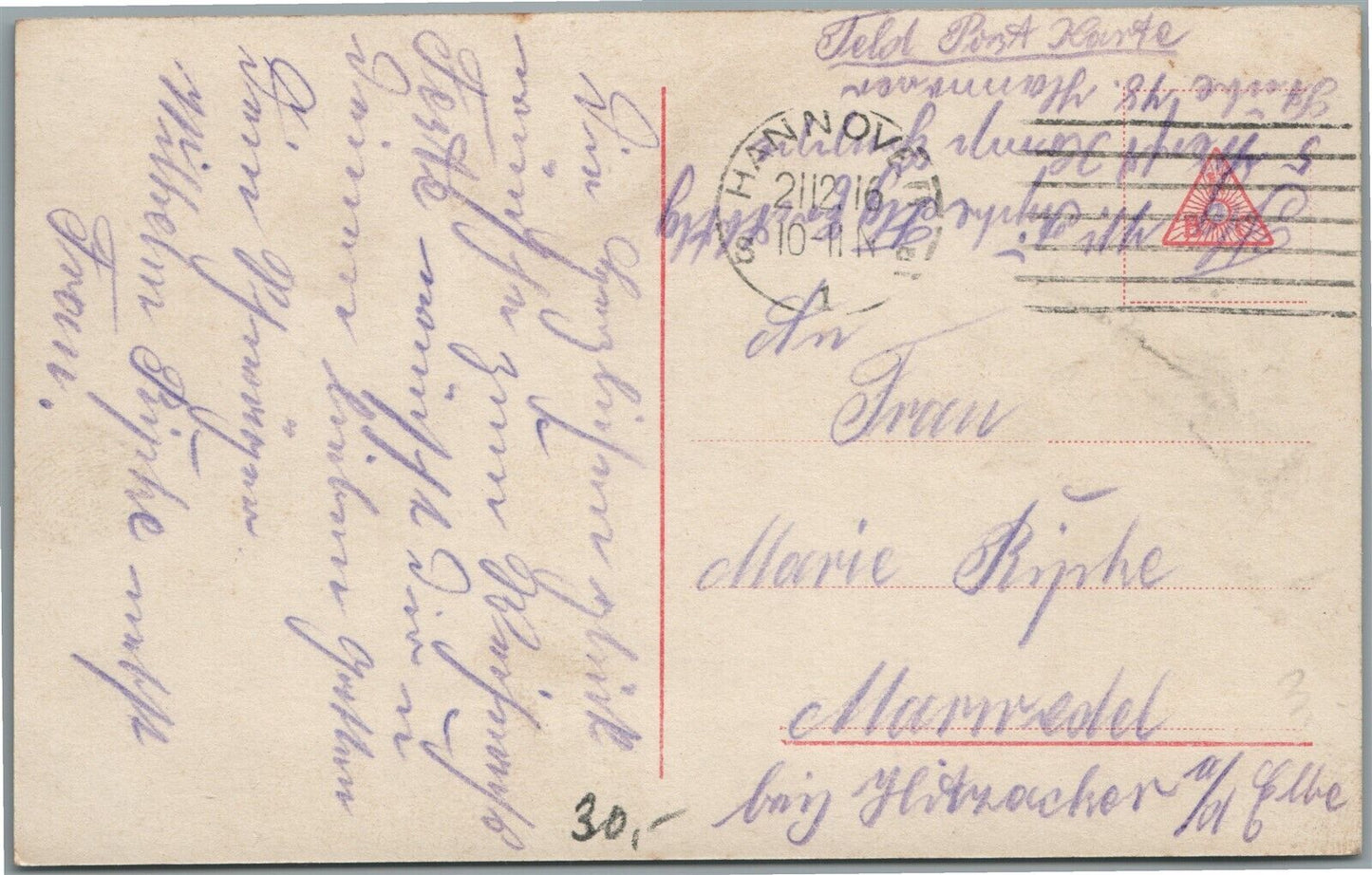 WWI ERA AIRPLANE GERMAN CHRISTMAS GREETINGS VINTAGE REAL PHOTO POSTCARD RPPC