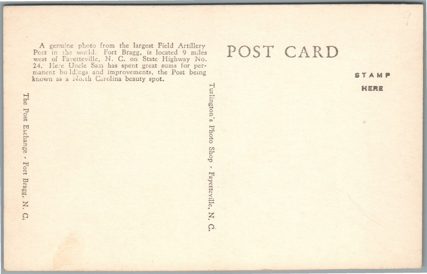 FORT BRAGO NC CAPTIVE BALLOON & BIGGING CREW VINTAGE REAL PHOTO POSTCARD RPPC