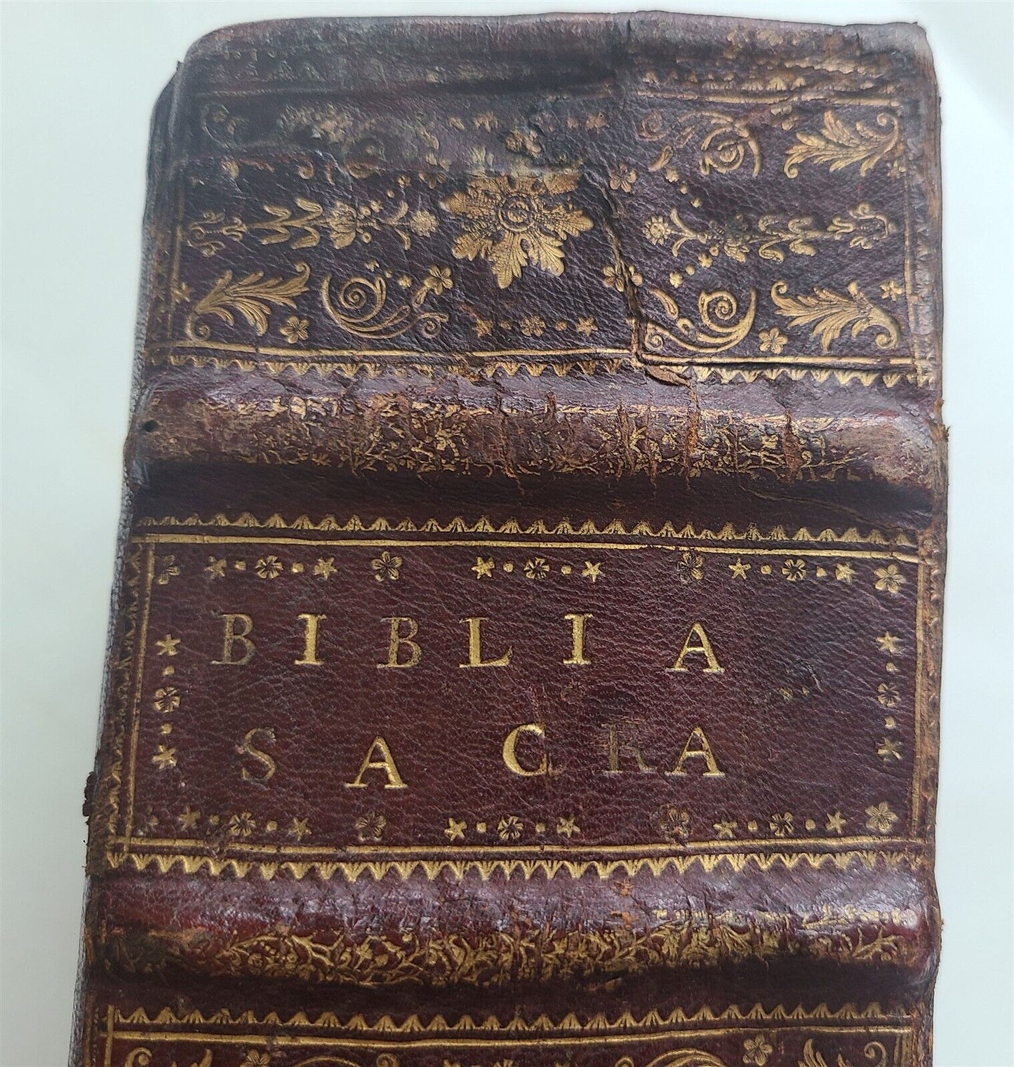 1603 BIBLE LATIN PLANTIN BIBLIA SACRA antique MASSIVE FOLIO OLD & NEW TESTAMENT