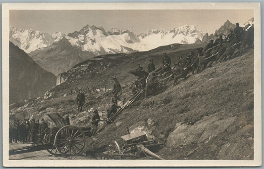 GERMAN ARTILLERY ANTIQUE REAL PHOTO POSTCARD RPPC