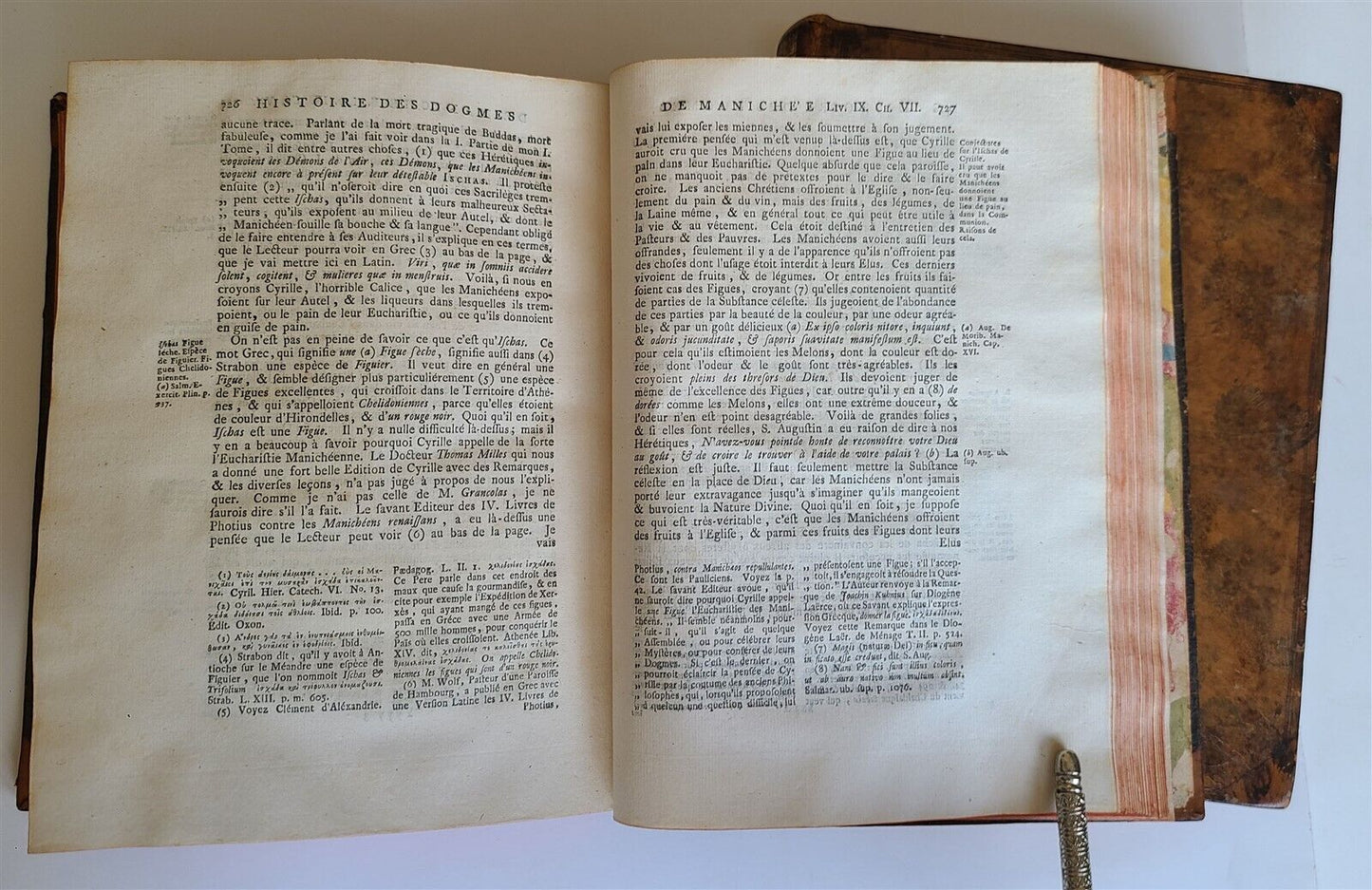 1734-39 HISTORY & CRITIQUE of MANICHAEISM 2 VOLUMES antique in FRENCH