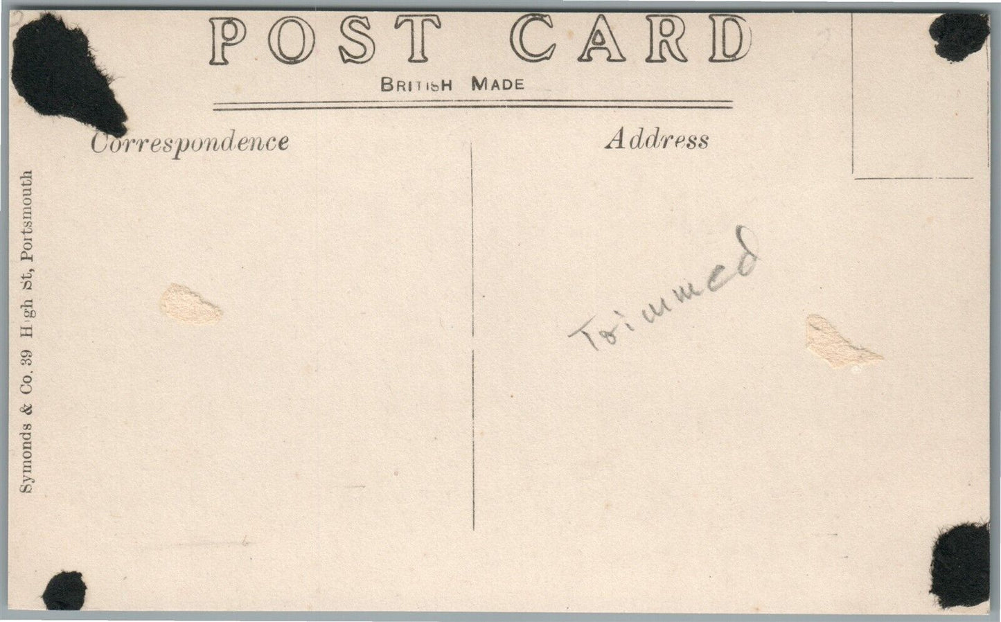 BRITISH MILITARY SHIP H.M.S. GALA ANTIQUE REAL PHOTO POSTCARD RPPC