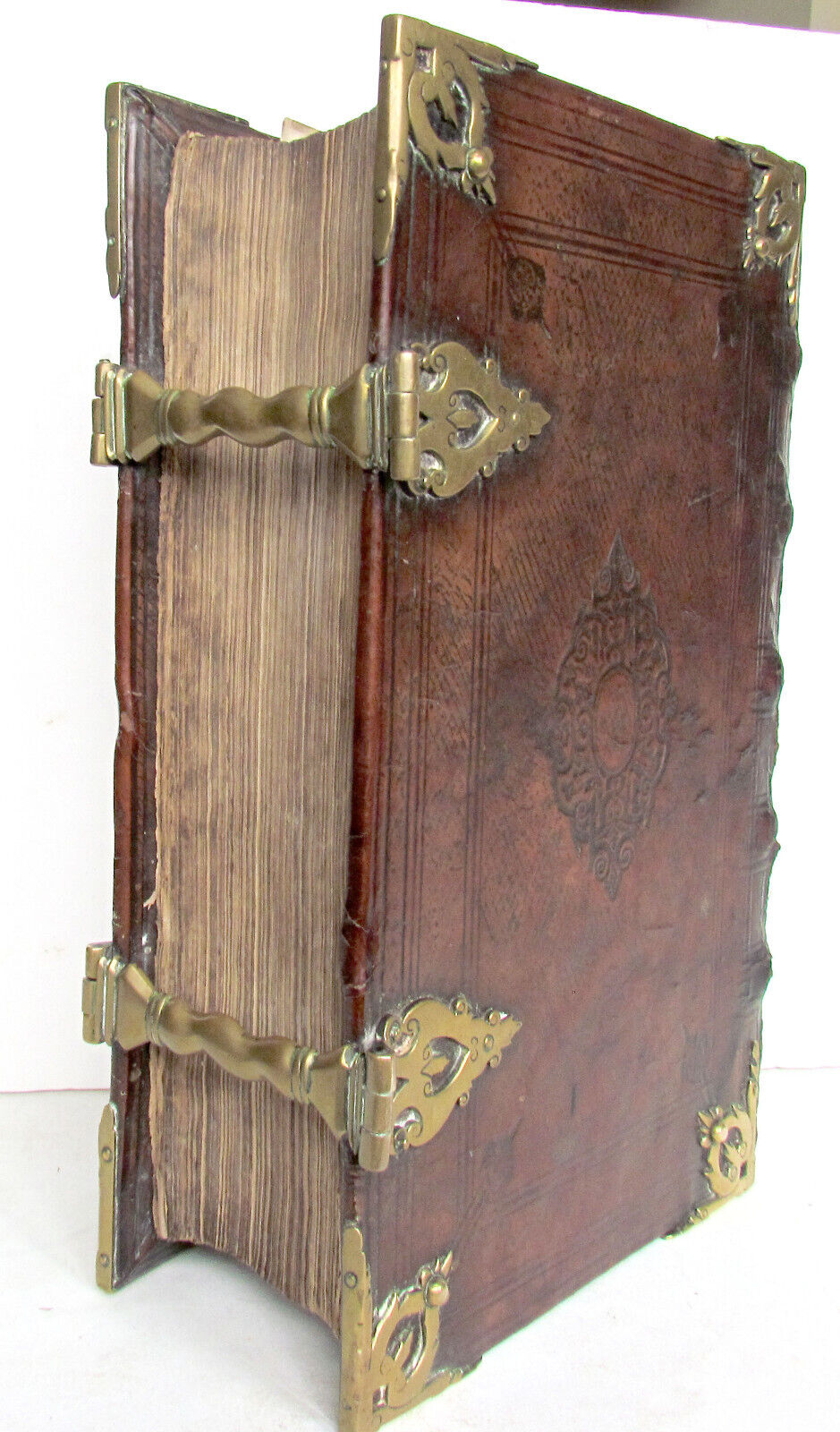 1730 BIBLE in DUTCH ILLUSTRATED w/ MAPS antique MASSIVE FOLIO BIBLIA