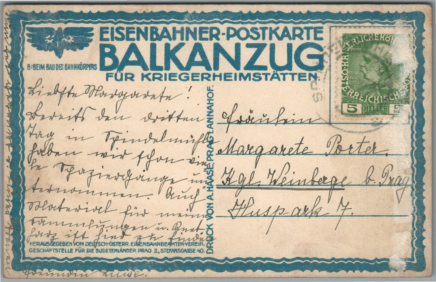 CZECH AUSTRIAN RAILROAD BRIDGE CONSTRUCTION WWI ERA ANTIQUE POSTCARD