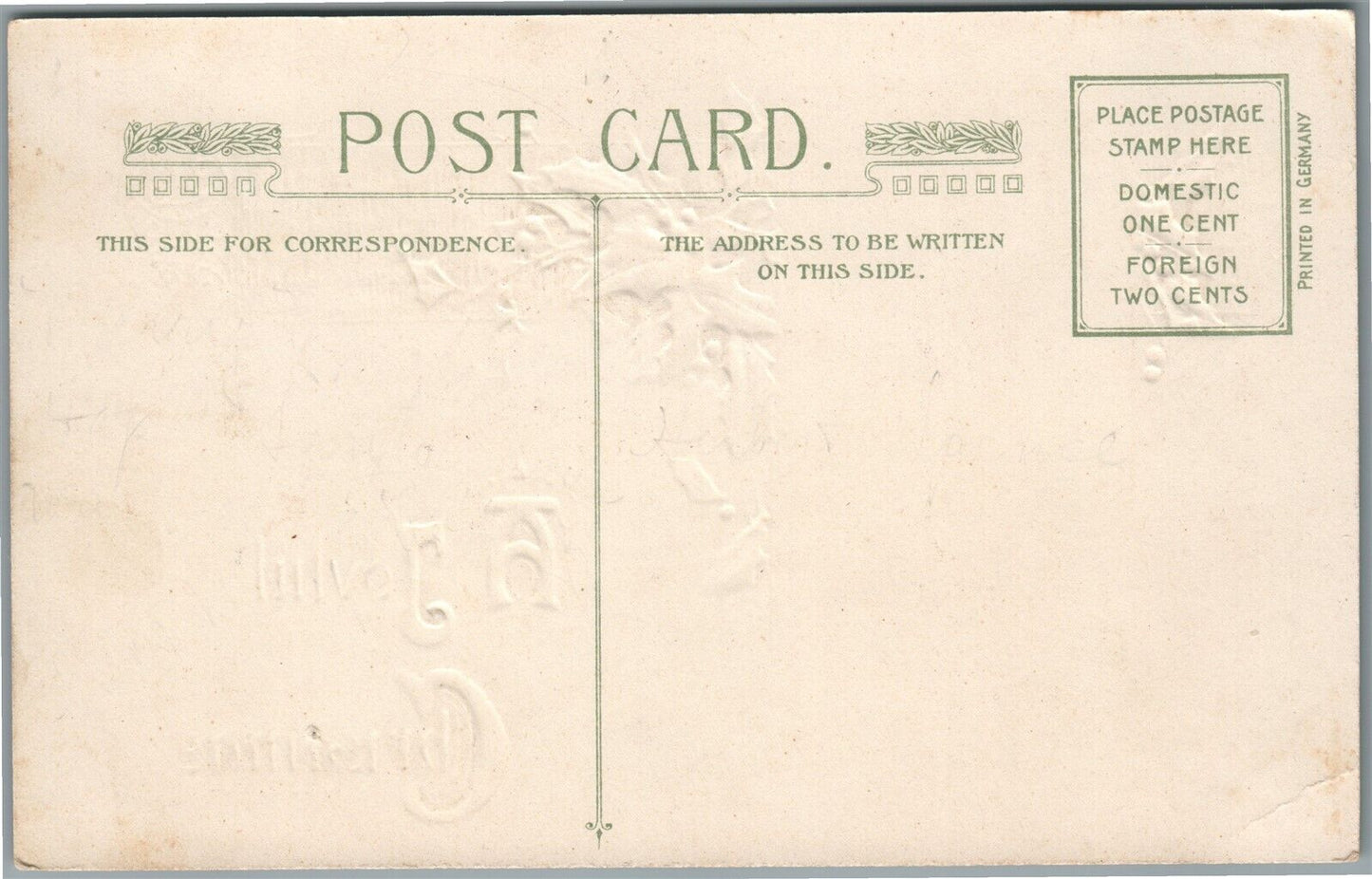 JOYFUL CHRISTMAS by WINSCH ANTIQUE POSTCARD