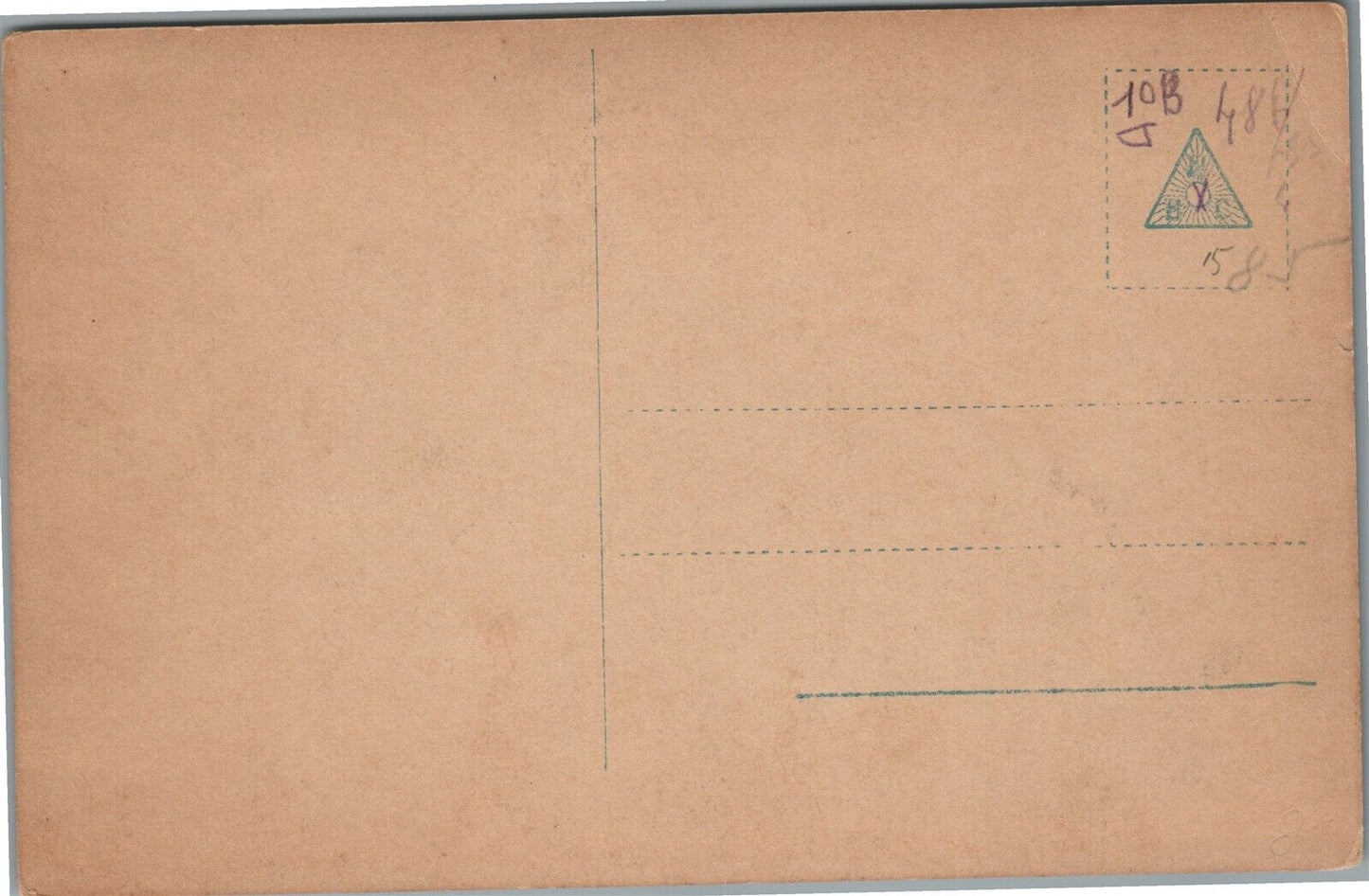 GERMAN WWI ERA MILITARY SCENE w/ RUSSIAN COSSACK ANTIQUE POSTCARD