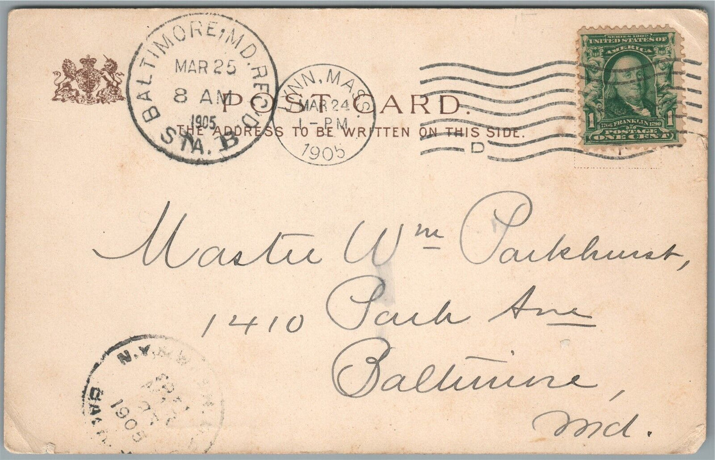 BRITISH ARMY 1905 COMIC ANTIQUE POSTCARD